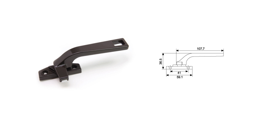 Pole Handle,Zinc Alloyed
